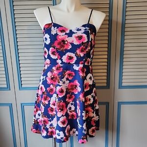Love Pink and Blue Floral Dress